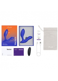 Синий анальный вибратор We-Vibe Vector+ - We-vibe - в Липецке купить с доставкой