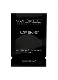 Крем для массажа и мастурбации Wicked Stroking and Massage Creme - 3 мл. - Wicked - купить с доставкой в Липецке