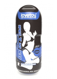 Мастурбатор-ротик с вибрацией Sex In A Can Mouth Lotus Tunnel - Lovetoy - в Липецке купить с доставкой