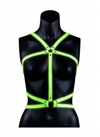 Портупея Body Harness с неоновым эффектом - размер L-XL - Shots Media BV - купить с доставкой в Липецке