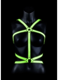 Портупея Body Harness с неоновым эффектом - размер L-XL - Shots Media BV - купить с доставкой в Липецке