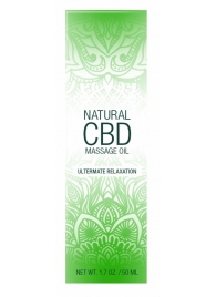 Массажное масло Natural CBD Massage Oil - 50 мл. - Shots Media BV - купить с доставкой в Липецке