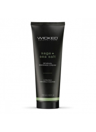 Массажный легкий крем WICKED Sage plus Sea Salt - 120 мл. - Wicked - купить с доставкой в Липецке