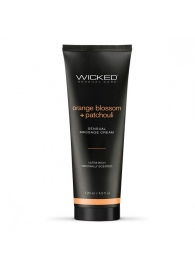 Массажный легкий крем WICKED Orange Blossom plus Patchouli - 120 мл. - Wicked - купить с доставкой в Липецке