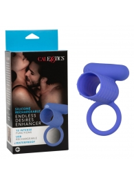 Синее эрекционное виброкольцо Silicone Rechargeable Endless Desires Enhancer - California Exotic Novelties - в Липецке купить с доставкой