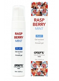 Возбуждающий гель Raspberry Mint с ароматом малины и мяты - 15 мл. - Exsens - купить с доставкой в Липецке