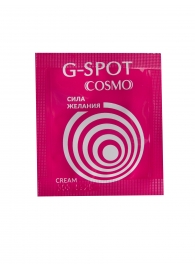 Стимулирующий интимный крем для женщин Cosmo G-spot - 2 гр. - Биоритм - купить с доставкой в Липецке