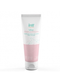 Лубрикант на водной основе Vibe Sensation с клубничным вкусом и легким вибрирующим эффектом - 50 гр. - INTT - купить с доставкой в Липецке