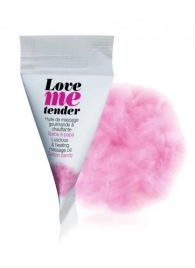 Съедобное согревающее массажное масло Love Me Tender Cotton Candy с ароматом сладкой ваты - 10 мл. - Love to Love - купить с доставкой в Липецке