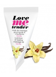 Съедобное согревающее массажное масло Love Me Tender Vanilla с ароматом ванили - 10 мл. - Love to Love - купить с доставкой в Липецке