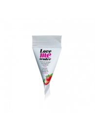 Съедобное согревающее массажное масло Love Me Tender Strawberry с ароматом клубники - 10 мл. - Love to Love - купить с доставкой в Липецке