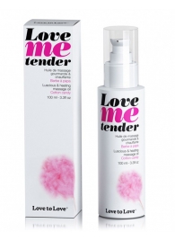 Съедобное согревающее массажное масло Love Me Tender Cotton Candy с ароматом сладкой ваты - 100 мл. - Love to Love - купить с доставкой в Липецке