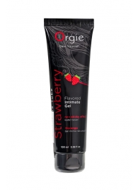 Интимный гель на водной основе Lube Tube Strawberry с клубничным вкусом - 100 мл. - ORGIE - купить с доставкой в Липецке