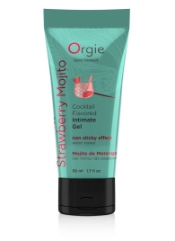 Съедобный интимный гель Orgie Lube Tube Cocktail Strawberry Mojito - 50 мл. - ORGIE - купить с доставкой в Липецке