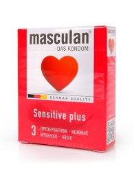 Презервативы Masculan Sensitive plus - 3 шт. - Masculan - купить с доставкой в Липецке