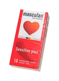 Презервативы Masculan Sensitive plus - 10 шт. - Masculan - купить с доставкой в Липецке