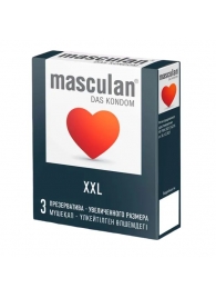 Презервативы увеличенного размера Masculan XXL - 3 шт. - Masculan - купить с доставкой в Липецке