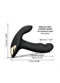 Черный вибромассажер простаты Multi P-Joy с 3 моторами - Dorcel - в Липецке купить с доставкой