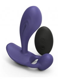 Темно-синий вибромассажер Witty P G Vibrator with Remote Control - Love to Love - в Липецке купить с доставкой