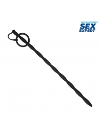 Черный стимулятор уретры Sex Expert - Sex Expert - купить с доставкой в Липецке