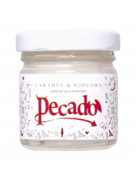 Массажная свеча Caramel   Popcorn - 35 мл. - Pecado - купить с доставкой в Липецке