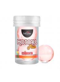 Лубрикант на масляной основе Hot Ball Plus с разогревающим эффектом (2 шарика по 3 гр.) - HotFlowers - купить с доставкой в Липецке