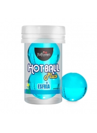 Лубрикант на масляной основе Hot Ball Plus с охлаждающим эффектом (2 шарика по 3 гр.) - HotFlowers - купить с доставкой в Липецке