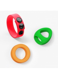 Набор из 3 разноцветных эрекционных колец Kit Neon Ring - Love to Love - в Липецке купить с доставкой
