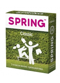 Классические презервативы SPRING CLASSIC - 3 шт. - SPRING - купить с доставкой в Липецке