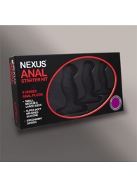 Набор из 3 массажеров простаты чёрного цвета NEXUS ANAL STARTER KIT - Nexus Range - в Липецке купить с доставкой