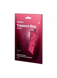 Розовый мешочек для хранения игрушек Treasure Bag XL - Satisfyer - купить с доставкой в Липецке