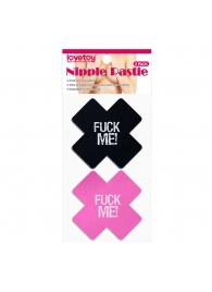 Набор из 2 пар пэстисов Cross Pattern Nipple Pasties - Lovetoy - купить с доставкой в Липецке