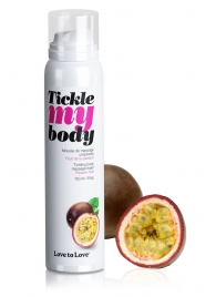 Массажная хрустящая пенка Tickle my body с ароматом маракуйи - 150 мл. - Love to Love - купить с доставкой в Липецке