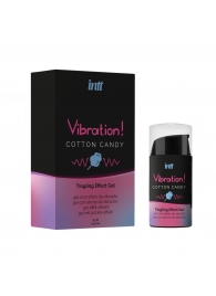 Жидкий вибратор Vibration Cotton Candy с ароматом сахарной ваты - 15 мл. - INTT - купить с доставкой в Липецке