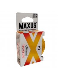 Презервативы анатомической формы Maxus Sensual - 3 шт. - Maxus - купить с доставкой в Липецке