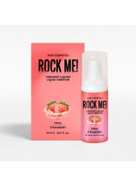 Жидкий вибратор Nuei Rock Me! с ароматом клубники - 20 мл. - Nuei cosmetics - купить с доставкой в Липецке