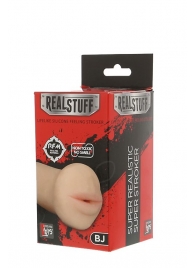 Нежный мастурбатор-ротик REALSTUFF 5INCH MASTURBATOR BJ - Dream Toys - в Липецке купить с доставкой