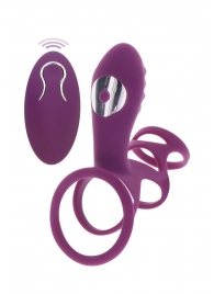 Фиолетовая эрекционная вибронасадка Halo Halo C-Ring Sleeve - Toy Joy - в Липецке купить с доставкой