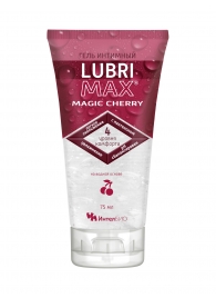 Интимный гель-смазка на водной основе Lubrimax Magic Cherry - 75 мл. - ИнтелБИО - купить с доставкой в Липецке