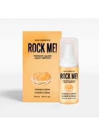 Жидкий вибратор Nuei Rock Me! с ароматом печенья и сливок - 20 мл. - Nuei cosmetics - купить с доставкой в Липецке