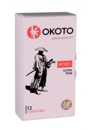 Тонкие презервативы OKOTO Ultra Thin - 12 шт. - Sitabella - купить с доставкой в Липецке