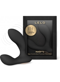 Черный вибростимулятор простаты Hugo 2 - Lelo - в Липецке купить с доставкой