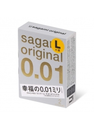 Презервативы Sagami Original 0.01 L-size увеличенного размера - 2 шт. - Sagami - купить с доставкой в Липецке