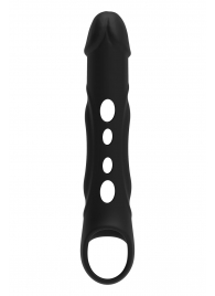 Черная насадка-удлинитель Vibrating Extender With Remote с вибрацией - Dream Toys - в Липецке купить с доставкой