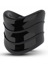 Черное эрекционное кольцо на мошонку Beef Ball Stretcher Snug X Long - Blush Novelties - в Липецке купить с доставкой