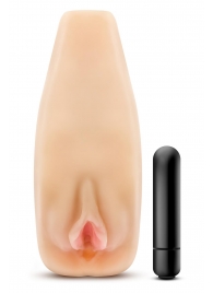 Мастурбатор-вагина с вибрацией Soft   Wet Natasha Realistic Beige Masturbator - Blush Novelties - в Липецке купить с доставкой