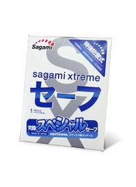 Презерватив Sagami Xtreme Ultrasafe с двойным количеством смазки - 1 шт. - Sagami - купить с доставкой в Липецке