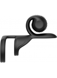 Черная насадка на пенис SVibe Jovi с пультом ДУ - SVibe - в Липецке купить с доставкой