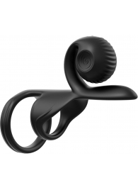 Черная насадка на пенис SVibe Jovi с пультом ДУ - SVibe - в Липецке купить с доставкой