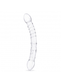 Двусторонний стеклянный фаллоимитатор 12’’ Girthy Double Trouble Glass Dildo - 30 см. - Glas